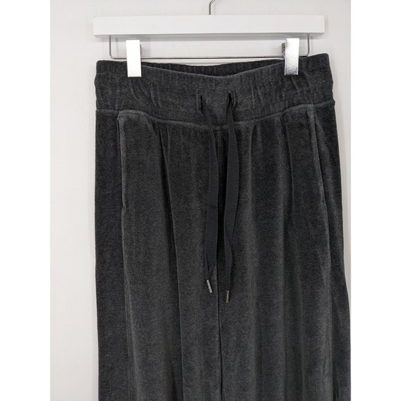 Lululemon Morning Restore Pant Heathered Black Velour Wide Leg Women’s Size 6 - Picture 4 of 7